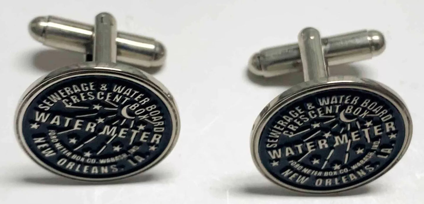 Z New Orleans Sewerage and Water Board - Water-Meter Cuff Links
