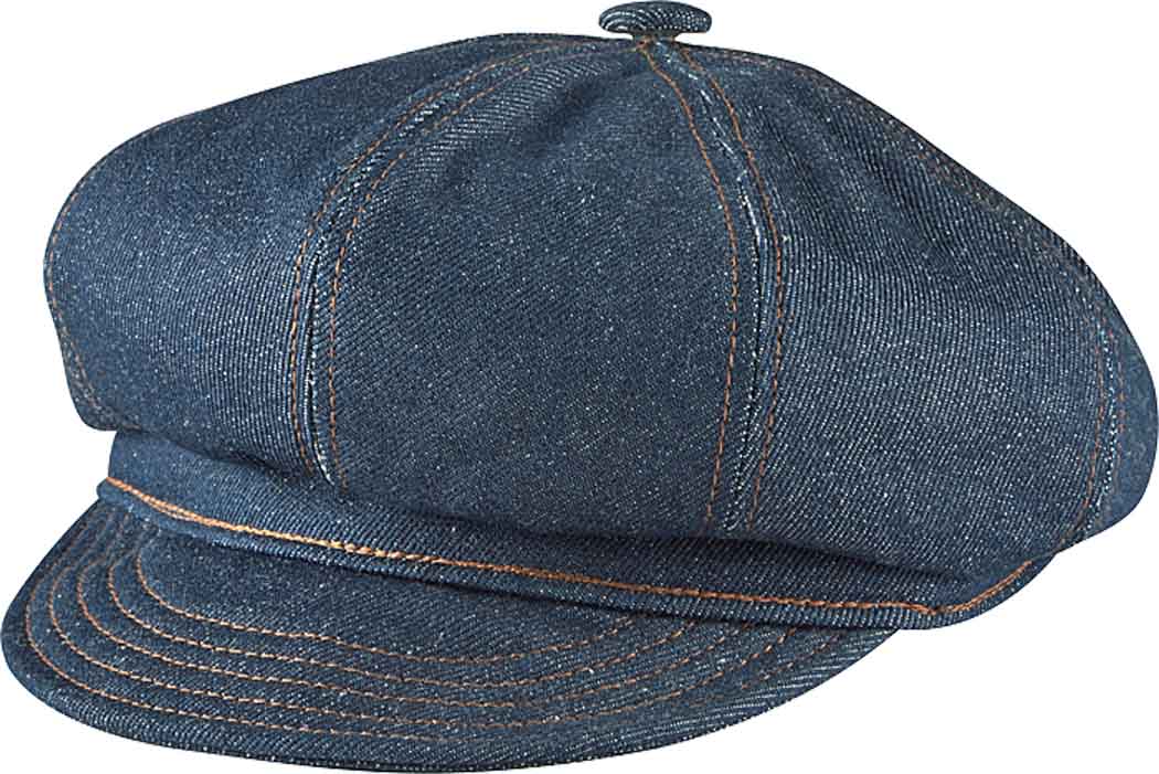 A--New York Hat Co. DENIM STITCHED Spitfire Cap, Style#6221