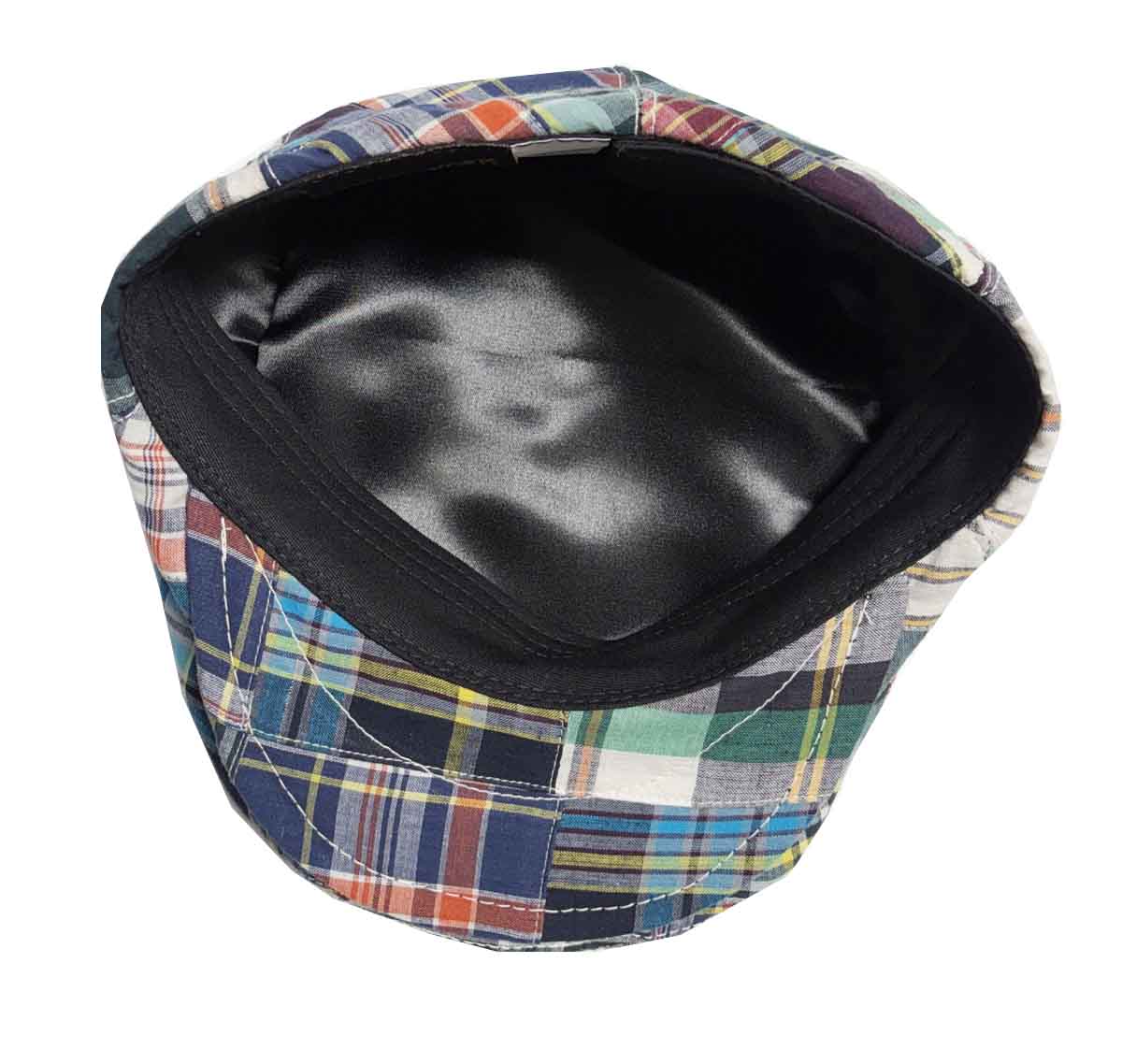 A--New York Hat Co. Madras Patchwork 100% Cotton IVY Cap, Style#6000