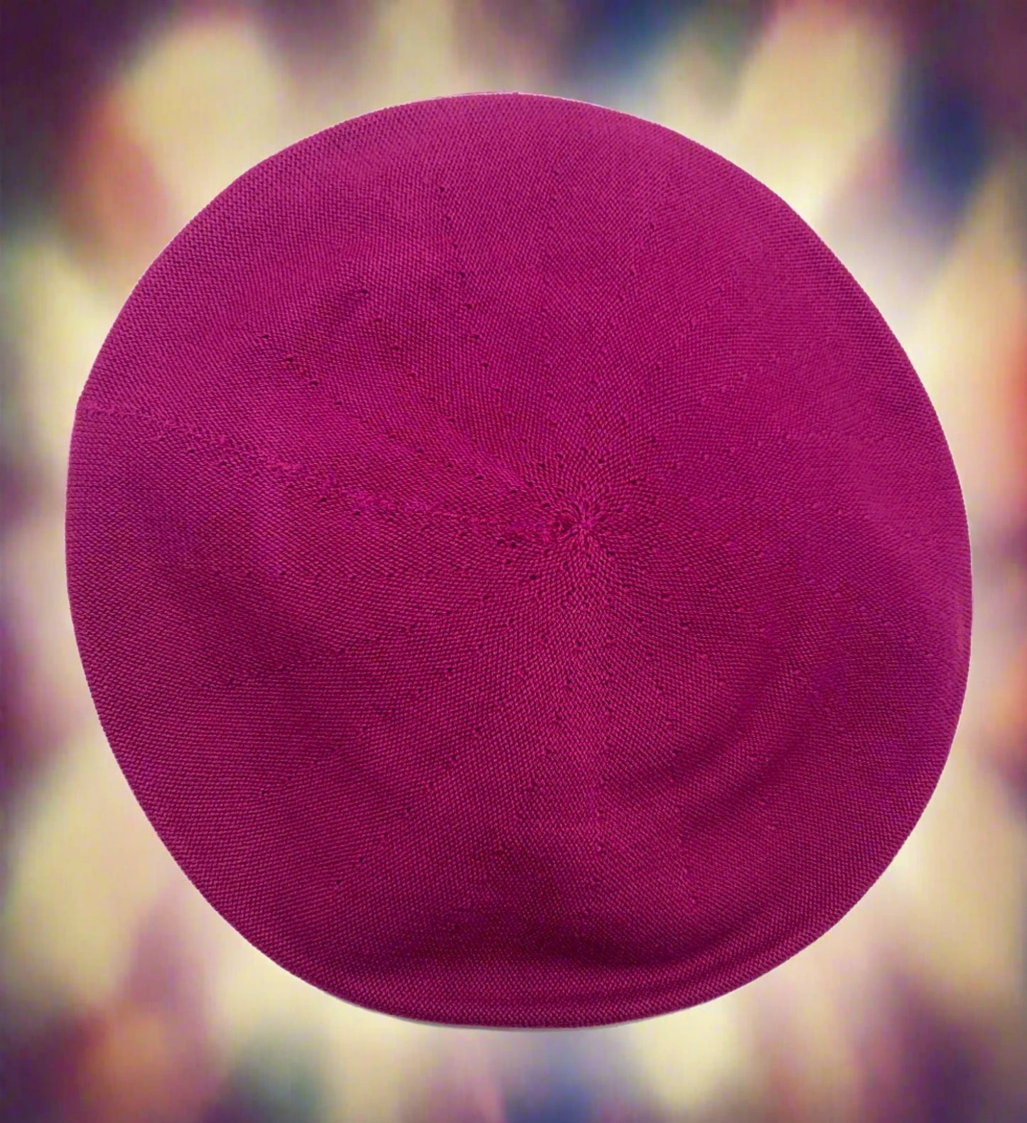 *Raspberry Cotton Classic French Beret, NEW! "The kind you find in a Secondhand Store", PARKHURST BERETS, Made In Canada, #30017