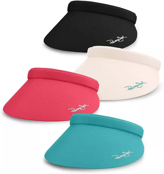 C-"Panama Jack Women's Sun Clip Visor" - Packable Lightweight Microfiber,4" Brim, Style#698