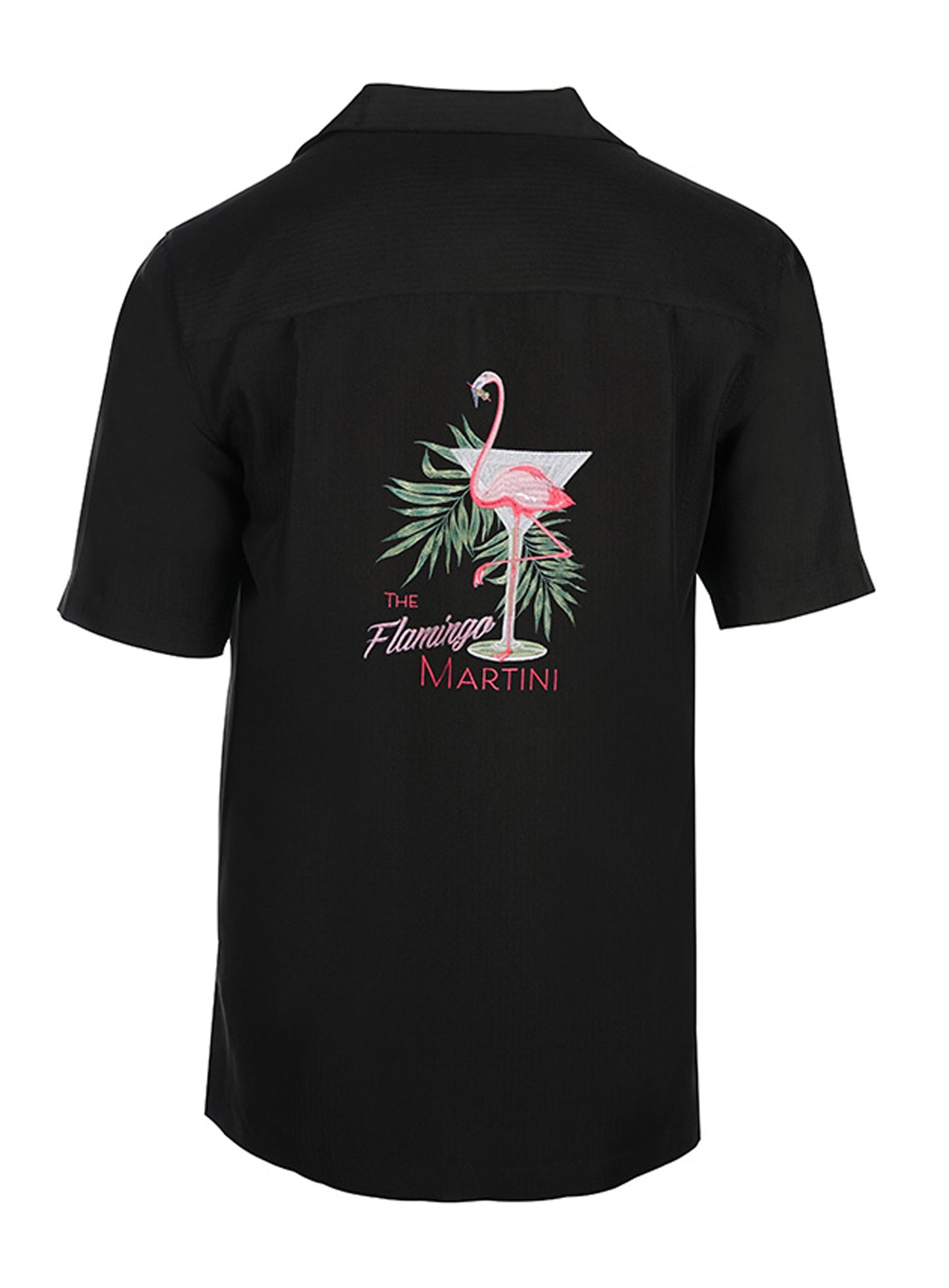 Weekender Men's Flamingo Martini Embroidered Shirt, Style#M031586