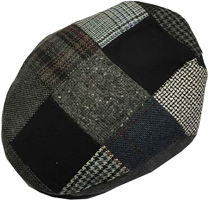 Italian wool patchwork ivy cap