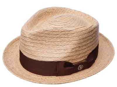 Stetson Hat 42nd Street Straw Braid Fedora