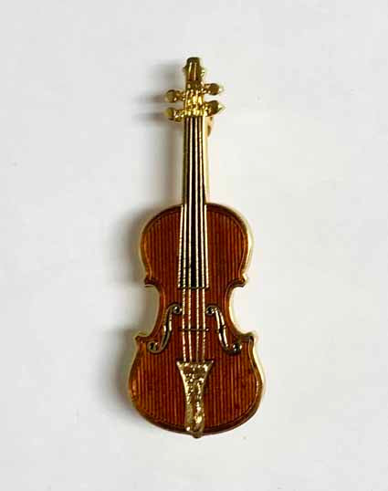 Harmony Miniature Violin Musical Instrument Pins