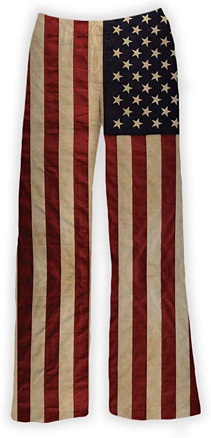 Brief Insanity Unisex American Flag lounge pant