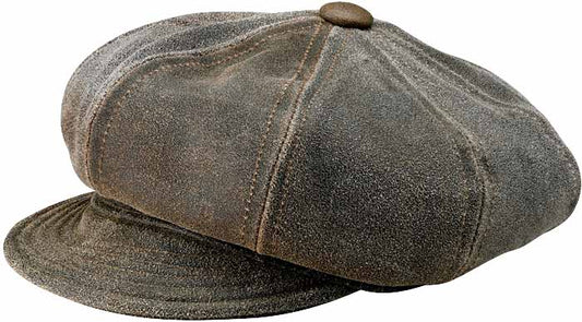 New York Hat Co. Antique Leather Spitfire Cap