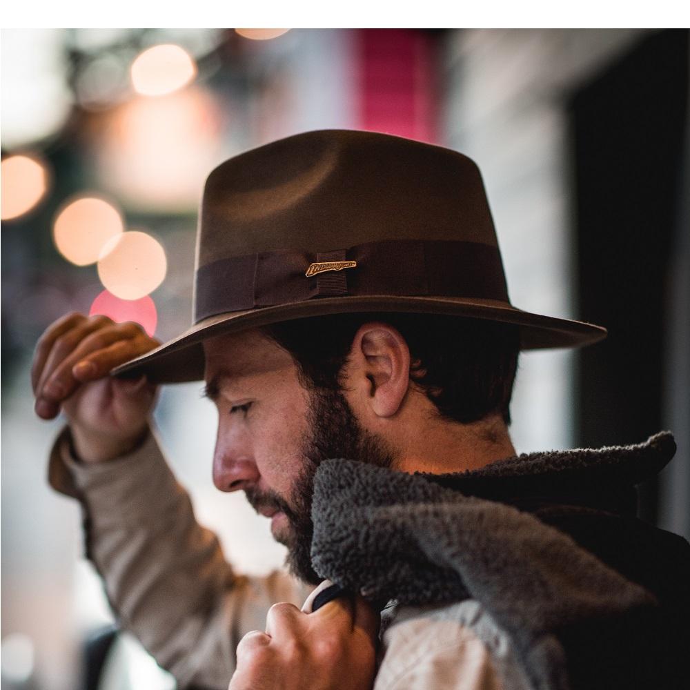 Official Indiana Jones Pinch Front Fedora, Style#IJ551, THE SATIPO