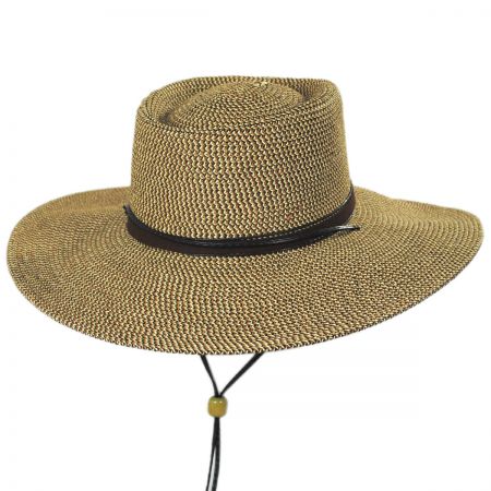 Scala Women's BRUGES Boater Crown Chin Cord Sunhat, Style#LP280