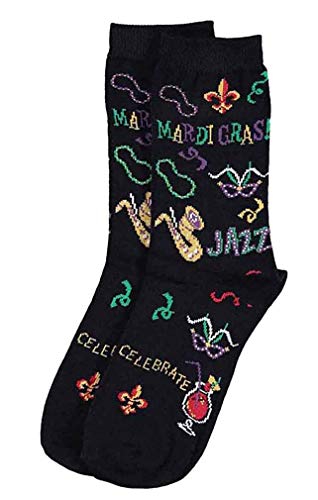 Mardi Gras New Orleans Womens Anklet Novelty Socks