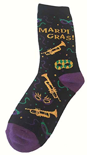 Mardi Gras New Orleans Womens Anklet Novelty Socks