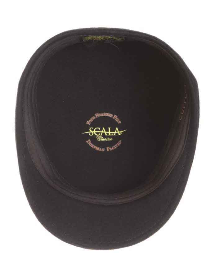 Scala "MOBILE" Crushable, Water Repellent Wool Felt Ascot Cap