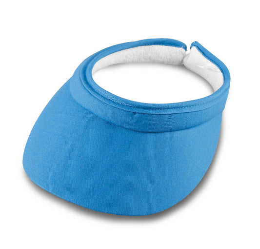 Sporty cotton twill clip sun visor