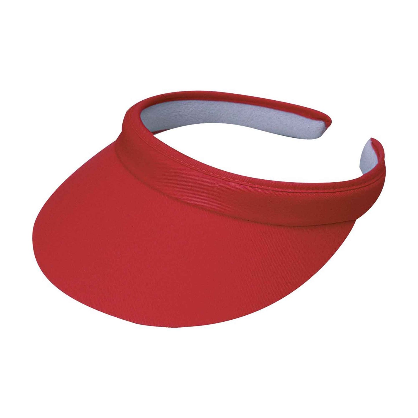 Sporty cotton twill clip sun visor