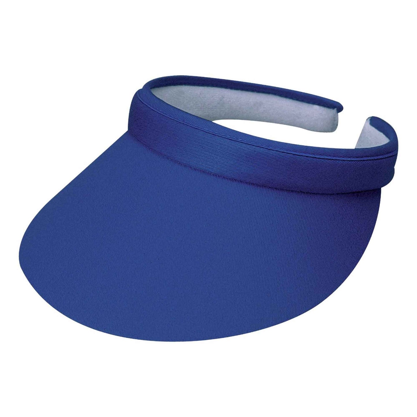 Sporty cotton twill clip sun visor