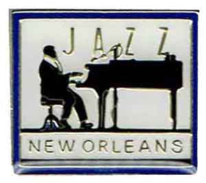 jazz new orleans hat pin