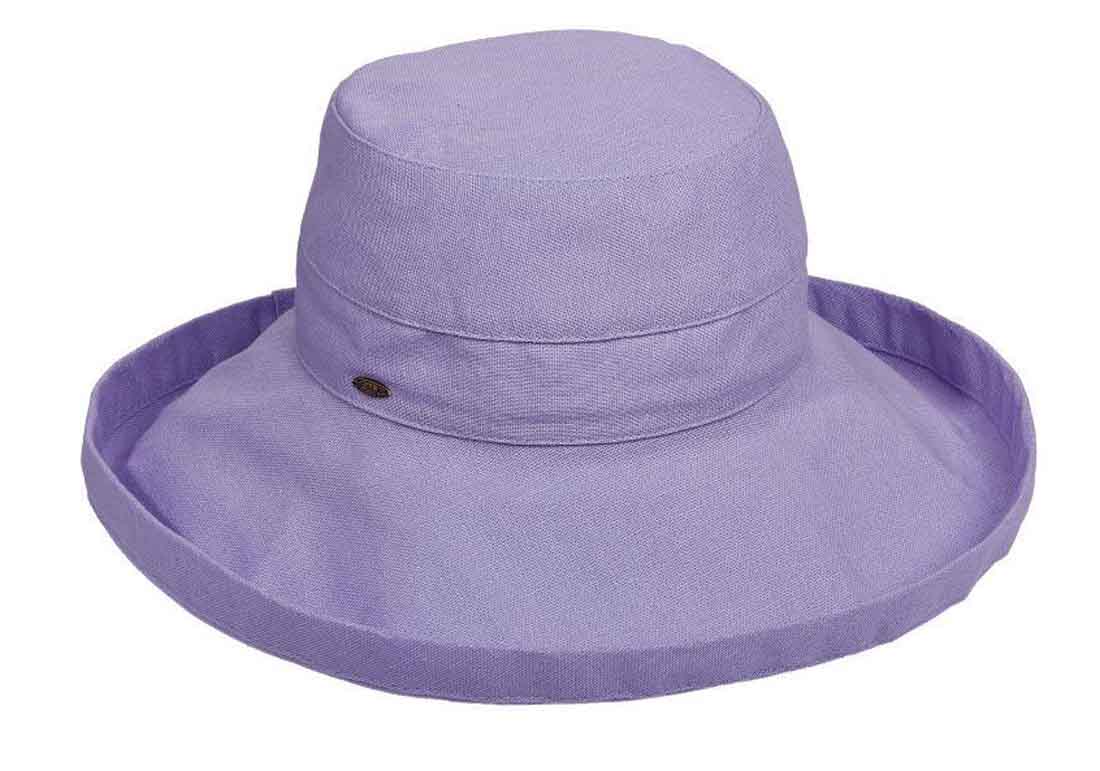 Scala Women's "GIANA" Cotton Hat with Inner Drawstring and Upf 50+ Rating, Style#LC399