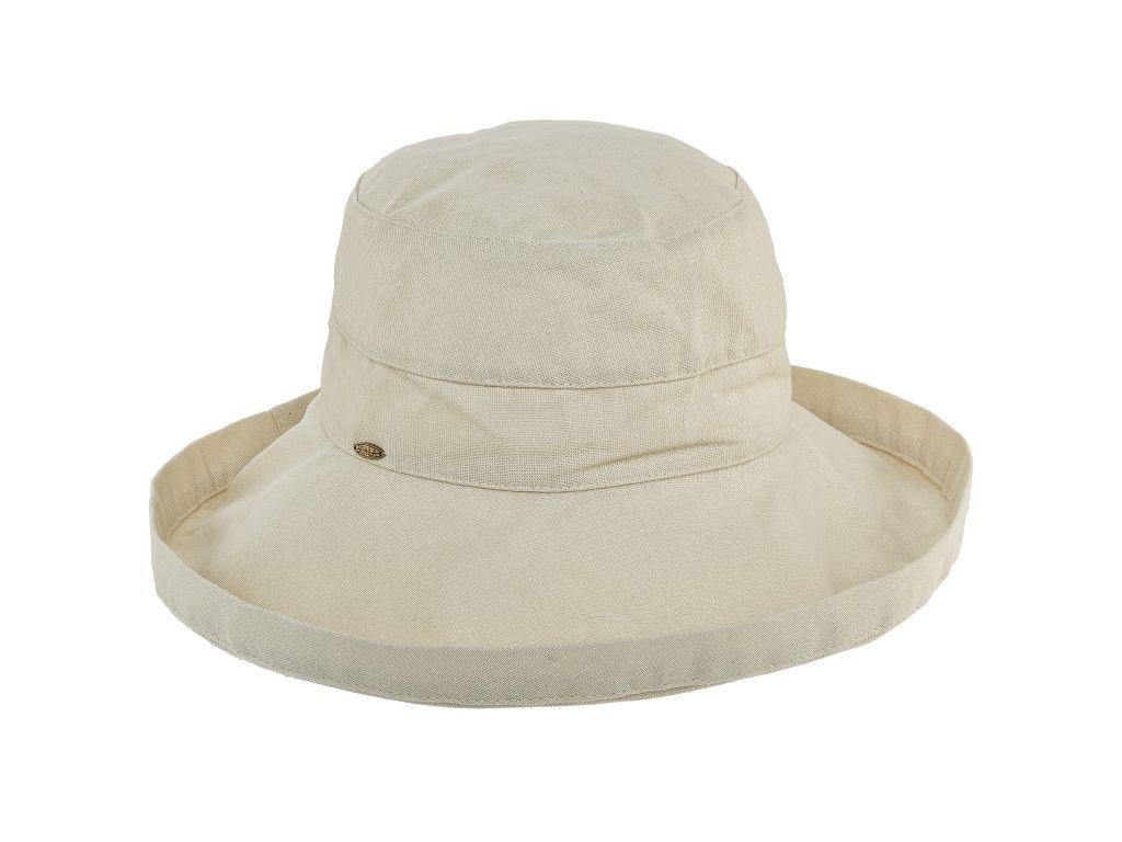 Scala Women's "GIANA" Cotton Hat with Inner Drawstring and Upf 50+ Rating, Style#LC399