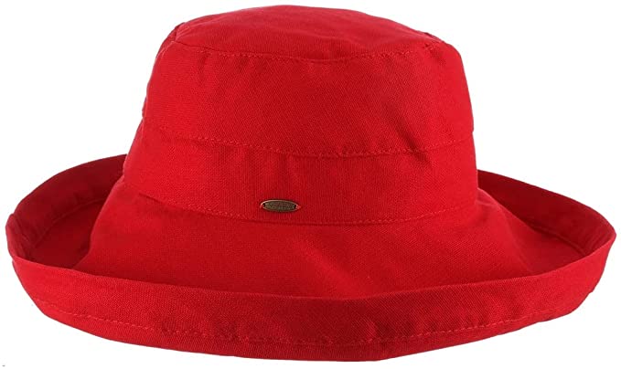Scala Women's "GIANA" Cotton Hat with Inner Drawstring and Upf 50+ Rating, Style#LC399