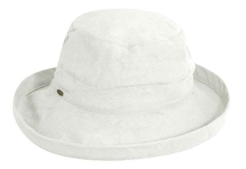 Scala Women's "BARI" Cotton Hat with Inner Drawstring and Upf 50+ Rating, 2-1/2" Brim,Style#LC484