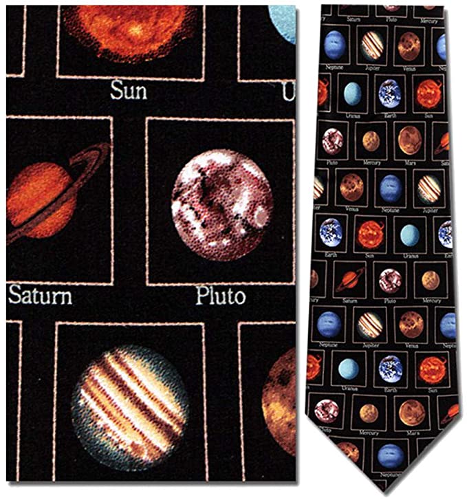 Museum Artifact Planets Necktie