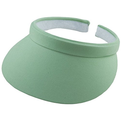 Sporty cotton twill clip sun visor