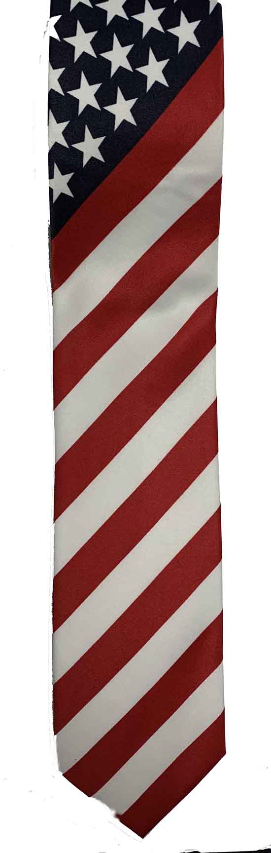 anerican flag polyester mens necktie