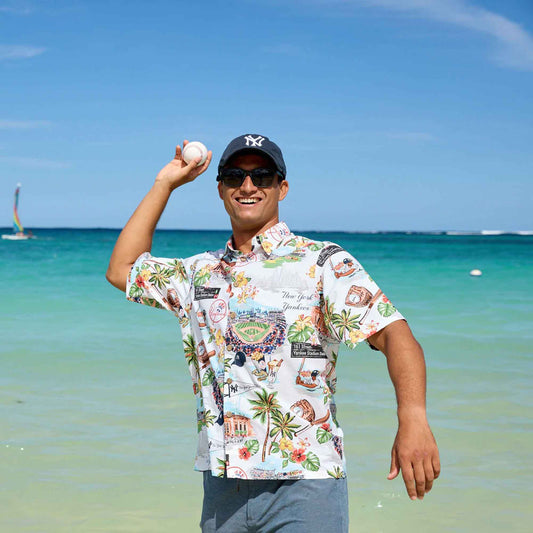 New With Tags Reyn Spooner MLB Atlanta Braves Baseball Hawaiian Shirt Large