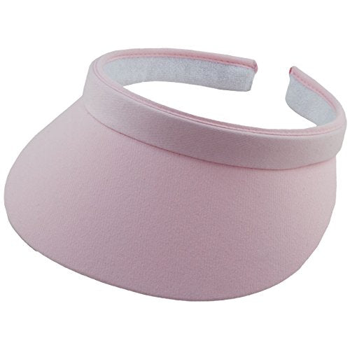 Sporty cotton twill clip sun visor