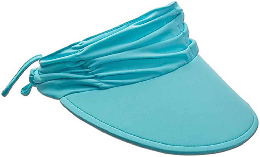 Original Panama Jack "Reedfish" Floating Peak Ruche Women's Sun Visor, Style# PJL650