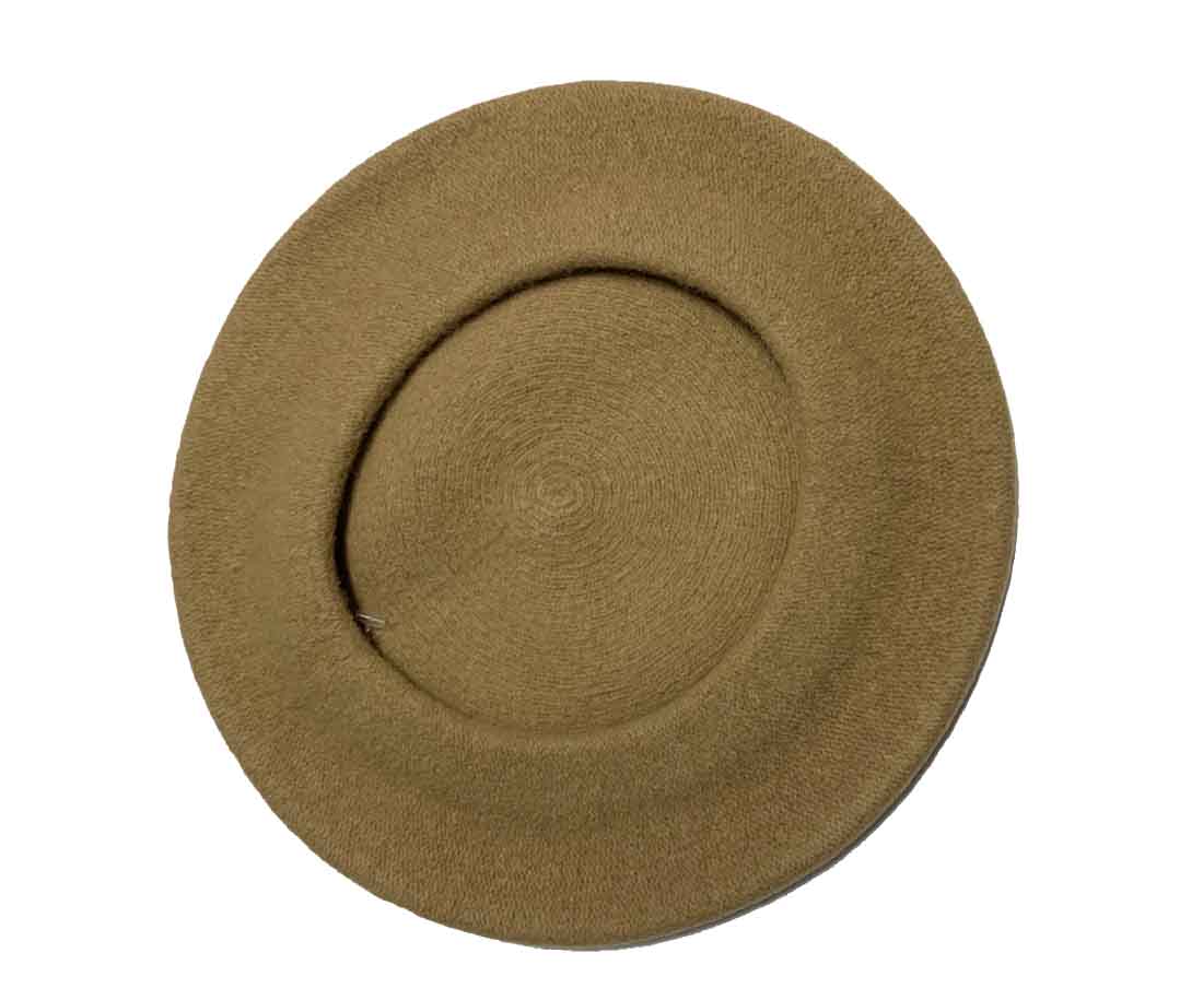 FQH Traditional French 10-1/2" Wool Beret, Made In Europe