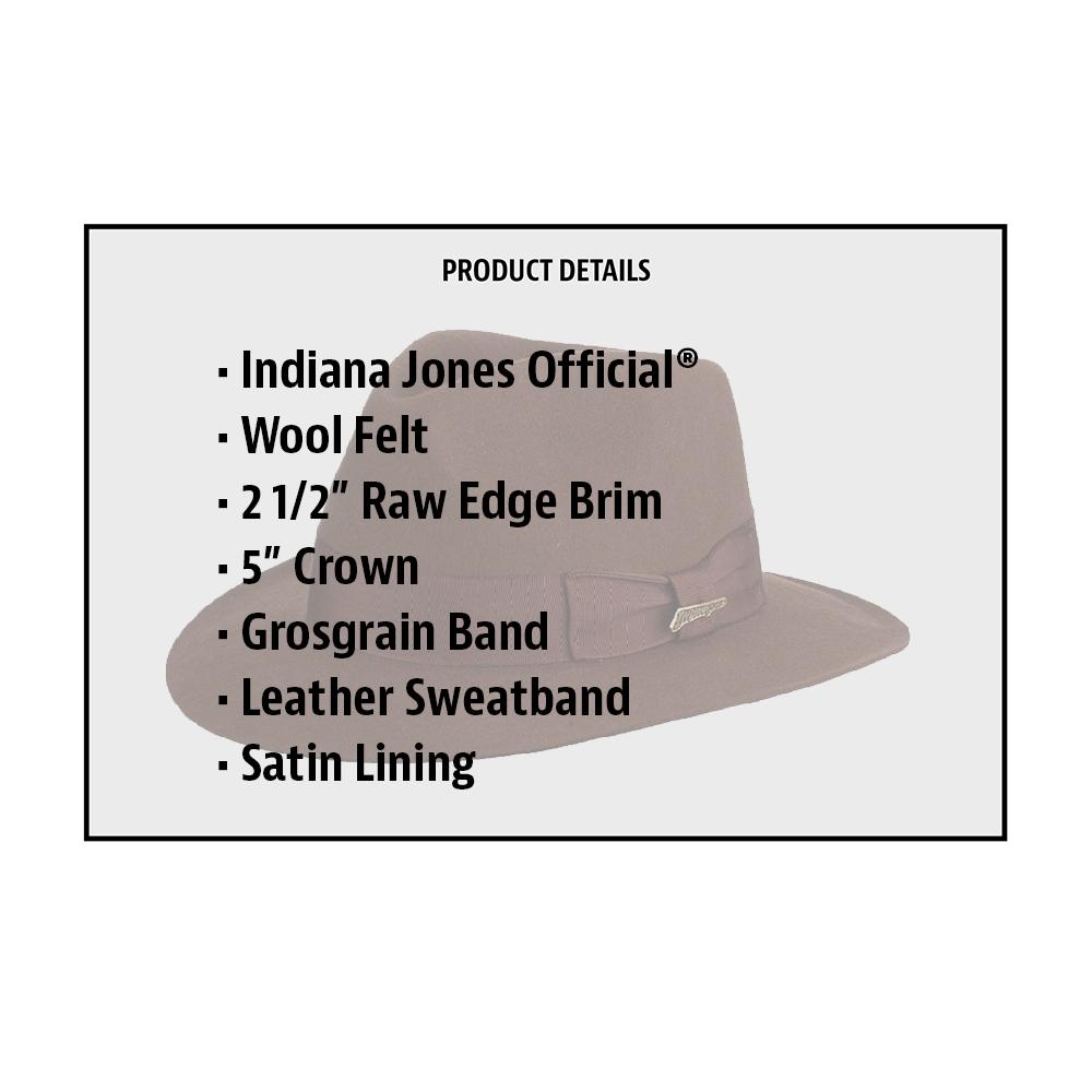 Indiana Jones Pinch Front Fedora, Style#IJ551, THE SATIPO