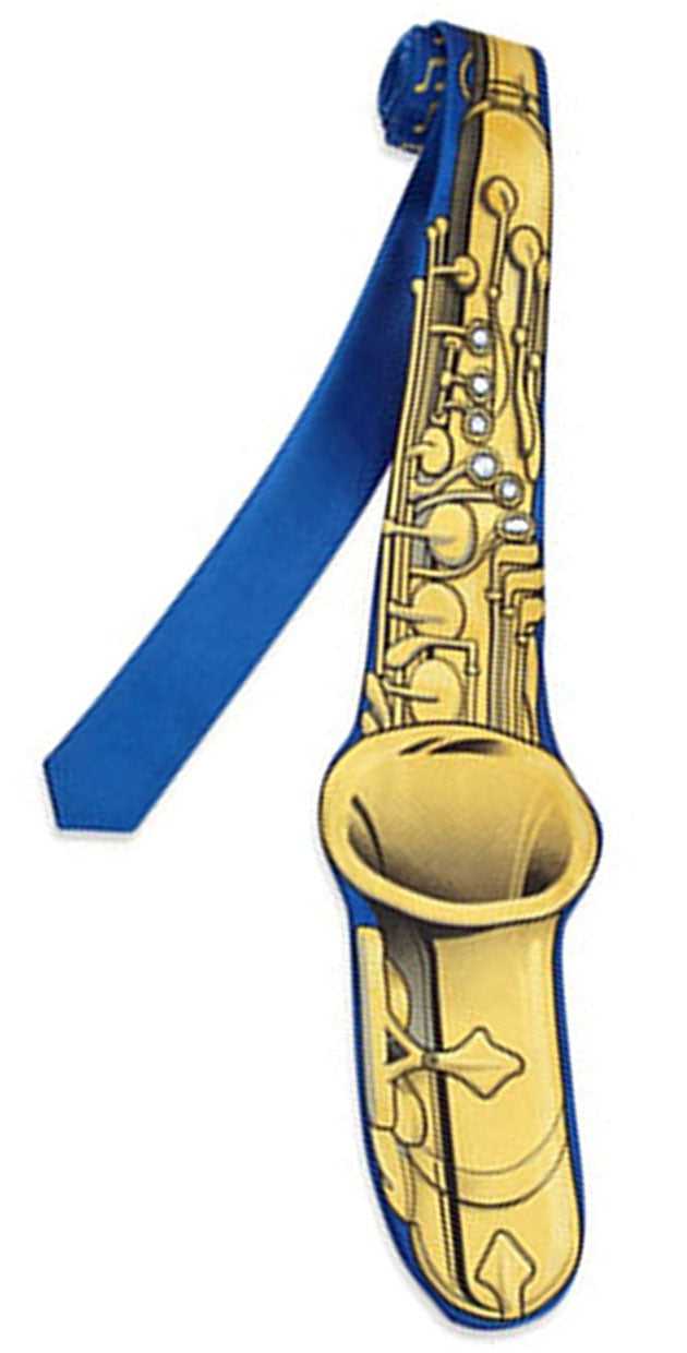 Aim 3D Saxophone silk necktie