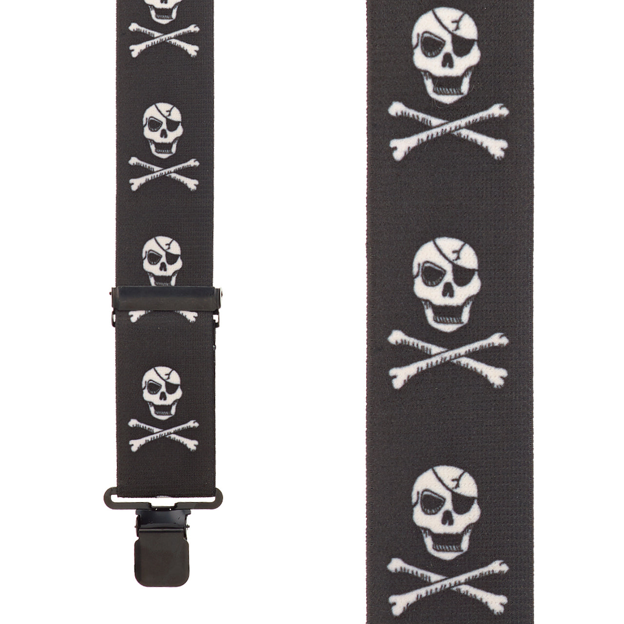 Skull and Bones Suspenders-Made in the USA