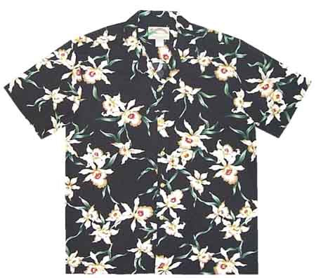 Paradise Found star orchid hawaiian shirt